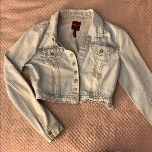 Crop jean jacket